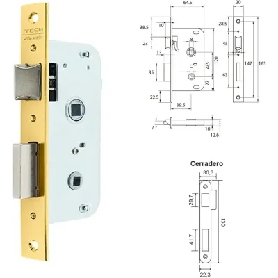 CERRADURA 2004/40/HL TESA