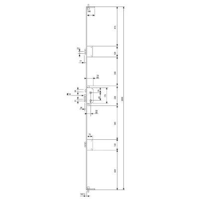 CERRADURA SEGURIDAD TLB5566CE AE CERR.CORTO T60-60 TESA
