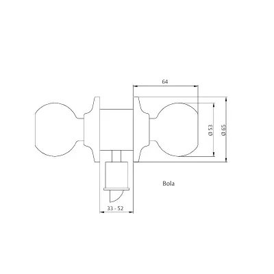 POMO PUERTA 290360BP BLANCO PULIDO TESA