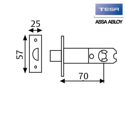 POMO PUERTA 280260LM LLAVE TESA