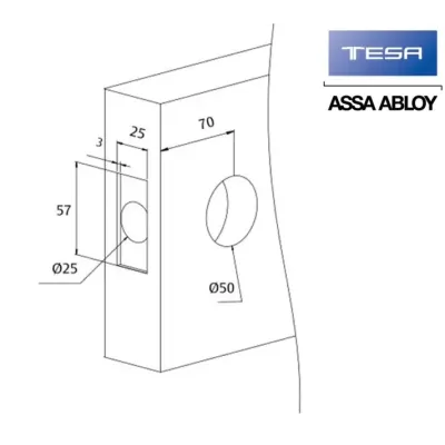 POMO PUERTA NOBEL 280260LP ORO TESA