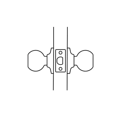 POMO PUERTA 250060LM  LLAVE LATON MATE TESA