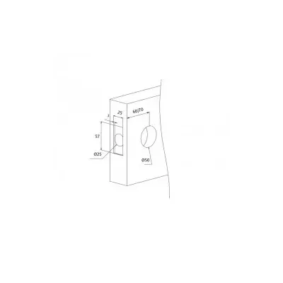 POMO PUERTA 25026CLM LATON MATE TESA