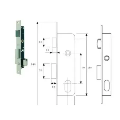CERRADURA 2225/12/NM TESA
