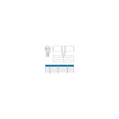 CILINDRO SEGURIDAD T60 T65D/30x40 R15 LARGA NIQUELADO TESA