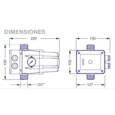 CONTROLADOR PRESION OPTIMATIC FC22 2,5BAR 230Vca 10A CABLEADO COELBO