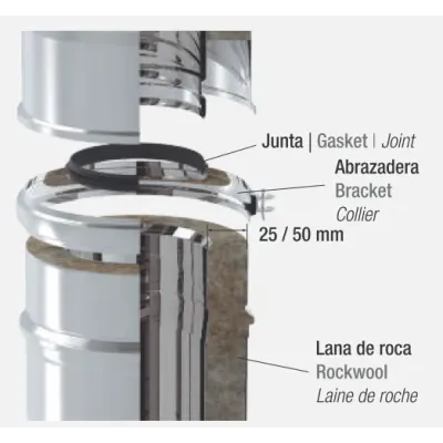 JUNTA SILICONA TUBO 200MM 5003954 ROS 