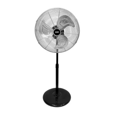 VENTILADOR PIE INDUSTRIAL 33528/80W/50CM NEGRO/CROMADO EDM 