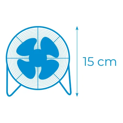 VENTILADOR MINI INDUSTRIAL 33930/20W/10CM CROMADO EDM