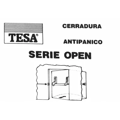 BARRA ANTIPANICO EMBUTIR DERECHA 1811 PLATA TESA