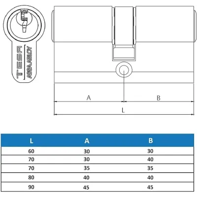 CILINDRO TE-5 2200 30x40 R13.2 LEVA CORTA LATON IGUALADO TESA