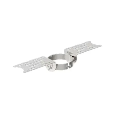 EMBELLECEDOR PLANO 25-45 Grados TUBO 200MM INOX 304 2PZS 4015179 ROS