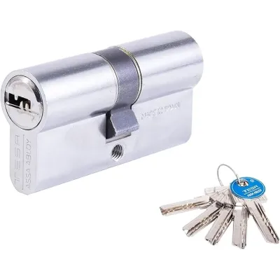 CILINDRO SEGURIDAD T60/35X40 R15 LEVA LARGA NIQUEL TESA