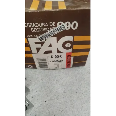 CERRADURA S-90/C IZQUIERDA CROMADA FAC
