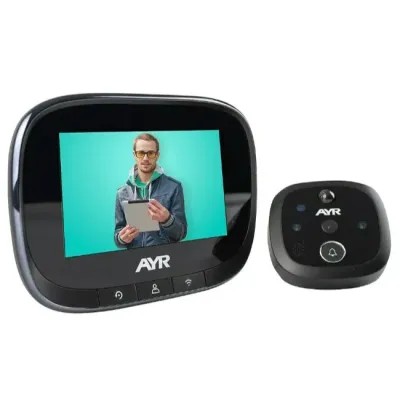 MIRILLA DIGITAL CONNECT WIFI 762 SENSOR MOVIMIENTO NEGRA AYR