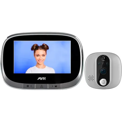 MIRILLA DIGITAL CONNECT WIFI 763 SENSOR MOVIMIENTO CROMO MATE AYR