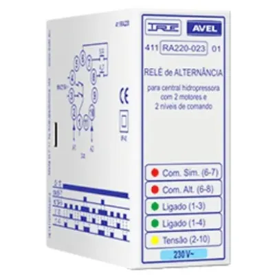 RELE ALTERNANCIA TRIPLE 411 RA330-002 24V AC/DC AVEL