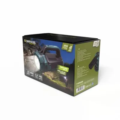 LINTERNA LED COCHE POWERBANK 27823/10W SOLAR KORPASS