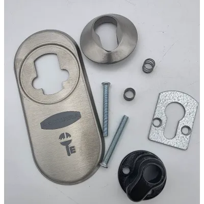 ESCUDO PROTECTOR 425-P + PLACA ACERO INOX CEPILLADO MATE EZCURRA