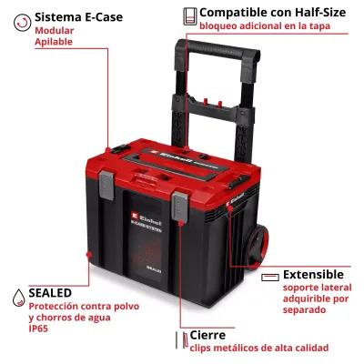 MALETIN E-CASE L SEALED CON RUEDAS 4540054 EINHELL