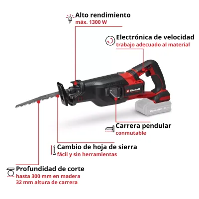 SIERRA SABLE TP-AP 18/32 LI BL-SOLO 4326295 EINHELL