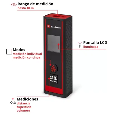 MEDIDOR LASER TC-LD 40R 2270078 EINHELL