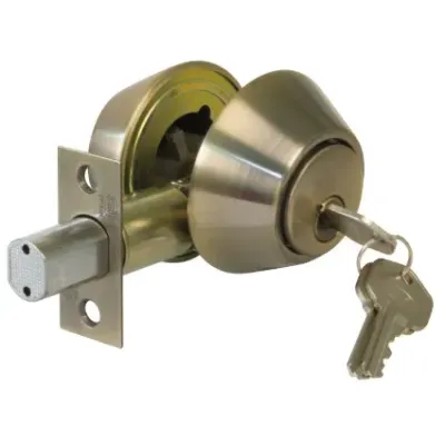 CERROJO MOD.1650/17386  EMBUTIR CON LLAVE ACABADO CUERO AMIG