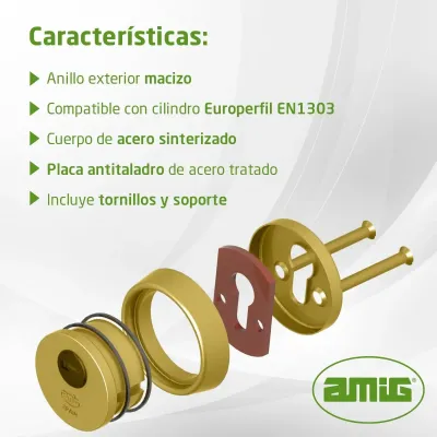 ESCUDO 7343/30-65 LATON CUERO AMIG