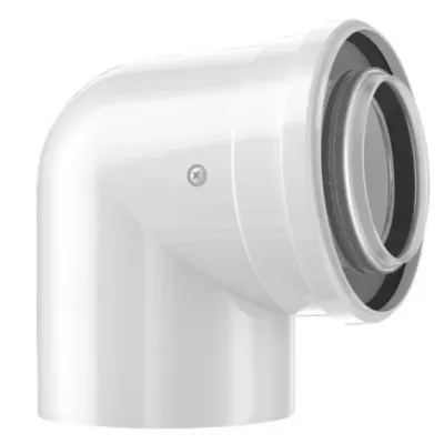 CODO COAXIAL 60/100mm 90º COCV90 X1UNID 7736995079 BOSCH