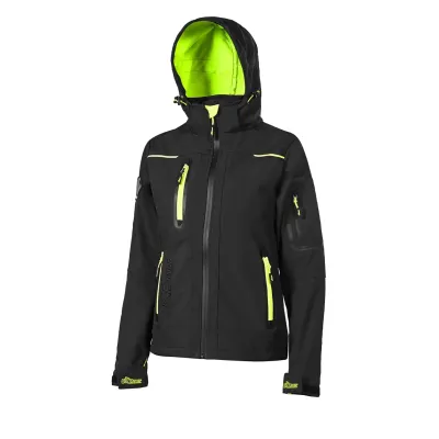 CHAQUETA MUJER SPACE LADY FU259BC BLACK CARBON U-POWER