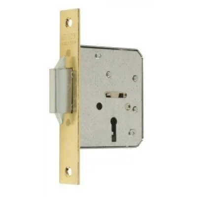 CERRADURA PUERTA CORREDERAS 1515-2/35 C/RECTO A/LATONADO E:35 MCM
