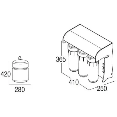 DEPURADORA OSMOSIS STELLA 112/16L C/BOMBA IONFILTER