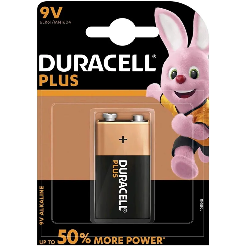 PILA 9V/6LR61 ALCA.DURACELL PLUS