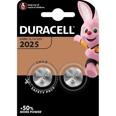 PILA CR2025 LITIO DURACELL X2UN.BLISTER