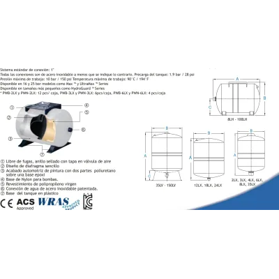 HIDROSFERA 8 LTS PWB-8LX  GLOBAL WATER