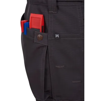 PANTALON MULTIBOLSILLO RIPSTOP  GRIS- NEGRO MONZA 1803